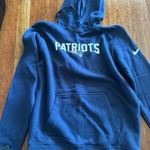 Nike Patriots Dark Blue Hoodie Sweatshirt NWT